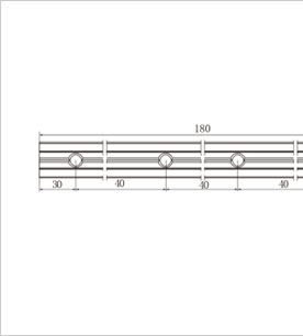 鋁型材槽條連接件二維圖1