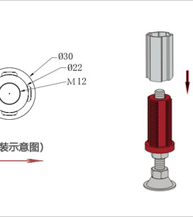 精益管端面連接套安裝示意圖