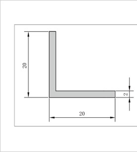 2020角鋁型材二維圖