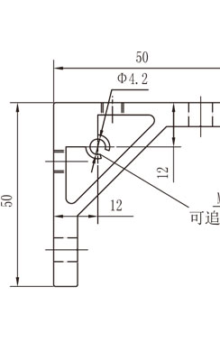 60*規(guī)格鋁型材角碼物理參數(shù)1