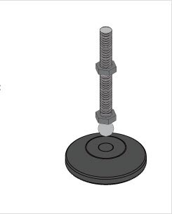 鋁型材框架用橡膠蹄腳3D模型