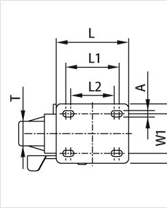 平板活動腳輪二維參數(shù)1